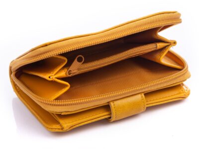 Żółty portfel damski z eko skóry średni Jennifer Jones - obrazek 6