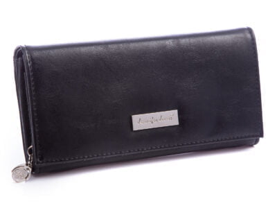 Czarny duży portfel damski z eko skóry Jennifer Jones 1109
