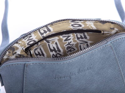 Mała niebieska torebka wieczorowa Jennifer Jones - obrazek 6