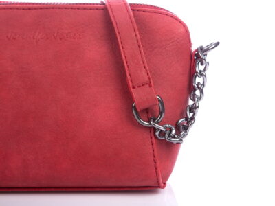 Mała czerwona torebka wieczorowa Jennifer Jones - obrazek 2