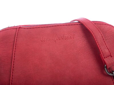 Mała czerwona torebka wieczorowa Jennifer Jones - obrazek 3