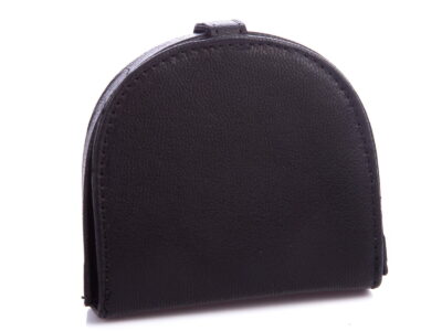 Portfel męski typu podkówka skórzana czarna Cash - obrazek 2