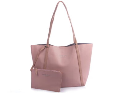 Pastelowo różowa shopperka damska Jennifer Jones