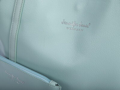 Seledynowa shopperka damska z saszetką Jennifer Jones - obrazek 2