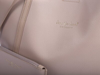 Shopperka damska w kolorze taupe z saszetką Jennifer Jones - obrazek 2