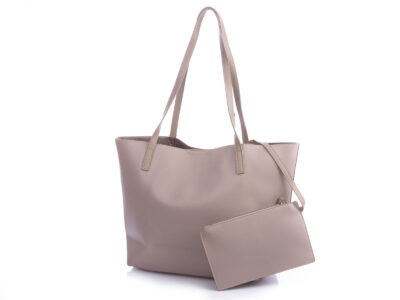 Shopperka damska w kolorze taupe z saszetką Jennifer Jones - obrazek 5