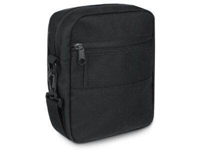 Czarna materiałowa saszetka męska na ramię Zagatto - obrazek 4