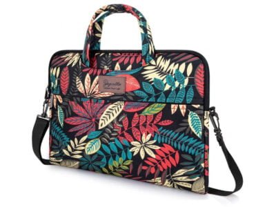 Torba damska na notebooka 15,6" cala. Kolorowa w kwiaty ZAGATTO - obrazek 2