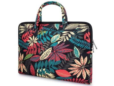 Torba damska na notebooka 15,6" cala. Kolorowa w kwiaty ZAGATTO - obrazek 3