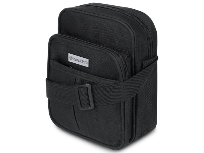 Czarna saszetka męska na ramię ZAGATTO