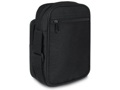 Mała saszetka męska z paskiem na ramię czarna Zagatto - obrazek 3