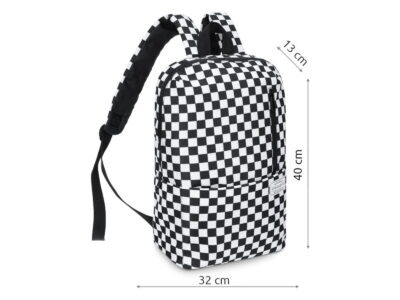 Minimalistyczny miejski plecak damski w szachownicę Zagatto - obrazek 4