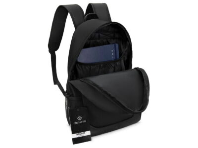 Plecak w czarno-białą kratkę z piórnikiem w zestawie Zagatto - obrazek 3