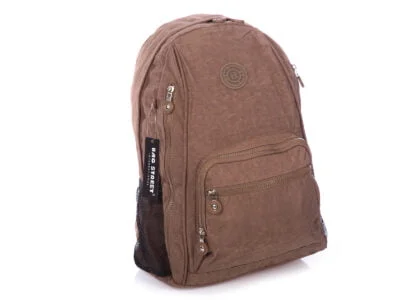 Lekki brązowy plecak materiałowy Bag Street