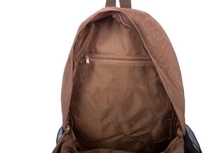 Duży materiałowy plecak turystyczny Bag Street brązowy - obrazek 7