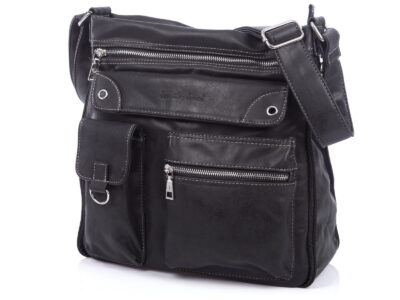 Poszerzana czarna torebka damska Jennifer Jones