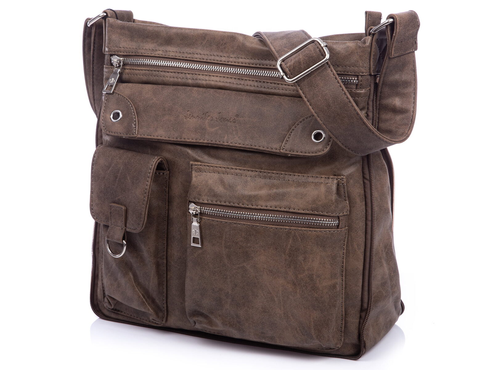 Brązowa poszerzana torba damska Jennifer Jones