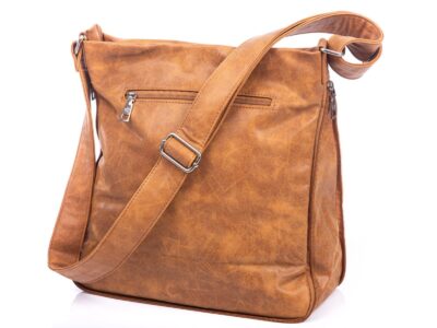 Poszerzana beżowa torba damska z dużą ilością kieszonek Jennifer Jones - obrazek 4