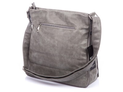 Poszerzana szara torba damska z dużą ilością kieszonek Jennifer Jones - obrazek 5