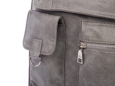 Poszerzana szara torba damska z dużą ilością kieszonek Jennifer Jones - obrazek 7
