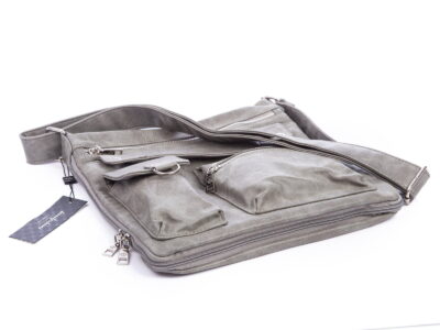 Poszerzana szara torba damska z dużą ilością kieszonek Jennifer Jones - obrazek 11