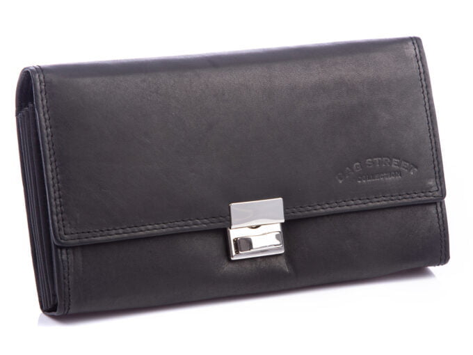 Czarny skórzany portfel kelnerski Bag Street 12133C