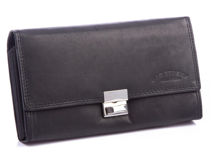 Czarny skórzany portfel kelnerski Bag Street 12133C
