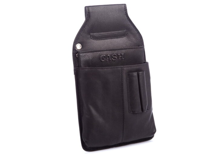 IMG_9243 Czarna kabura skórzana na portfel kelnerski CASH