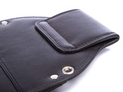 Kabura na portfel kelnerski czarna skórzana CASH - obrazek 4