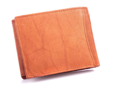 Portfel męski poziomy ze skóry naturalnej brązowy WILD - obrazek 2