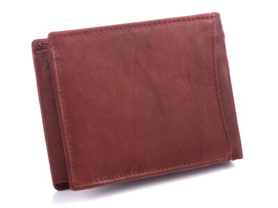 Portfel męski poziomy ze skóry naturalnej ciemny brąz WILD - obrazek 2