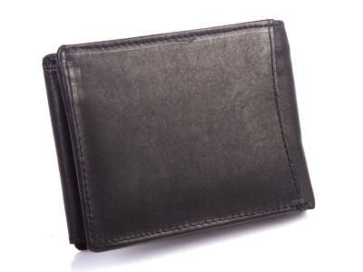 Portfel męski poziomy ze skóry naturalnej czarny WILD - obrazek 2