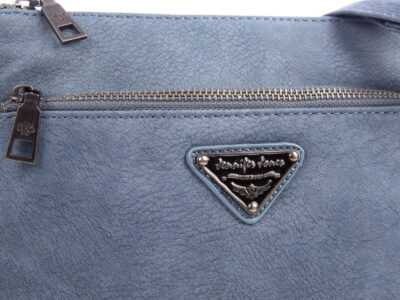 Mała torebka damska na ramię niebieska Jennifer Jones - obrazek 2