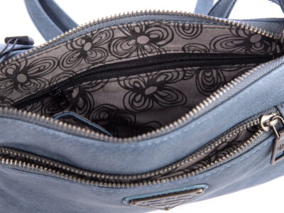 Mała torebka damska na ramię niebieska Jennifer Jones - obrazek 6