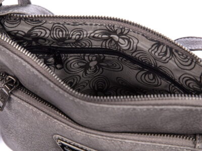 Mała torebka damska na ramię szara Jennifer Jones - obrazek 7