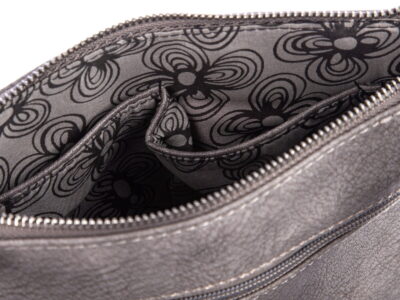 Mała torebka damska na ramię szara Jennifer Jones - obrazek 8