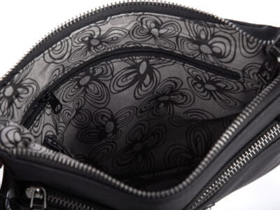 Mała torebka damska na ramię czarna Jennifer Jones - obrazek 7