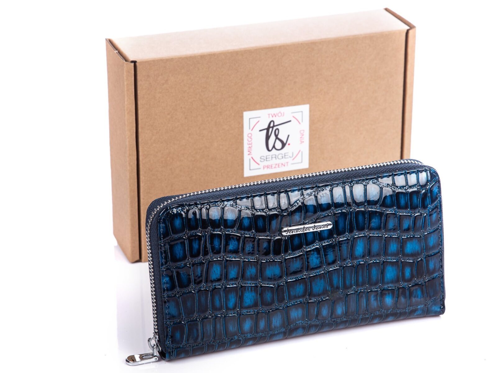 Kopertowy duży portfel damski w pudełku Jennifer Jones 5295