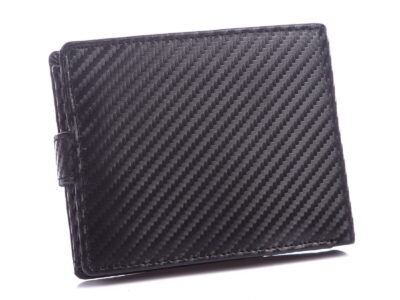 Portfel męski z zapięciem czarny carbon J Jones RFID - obrazek 3