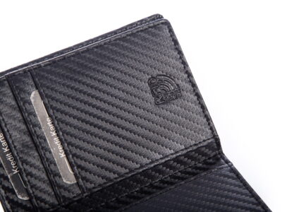 Etui na karty i dokumenty skórzane carbon RFID J Jones - obrazek 6