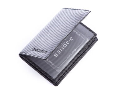 Etui na karty i dokumenty skórzane carbon RFID J Jones - obrazek 7