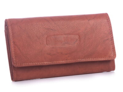 Skórzany portfel damski brązowy Money Maker RFID - obrazek 2