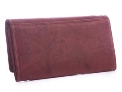 Skórzany portfel damski ciemnobrązowy Money Maker RFID - obrazek 2