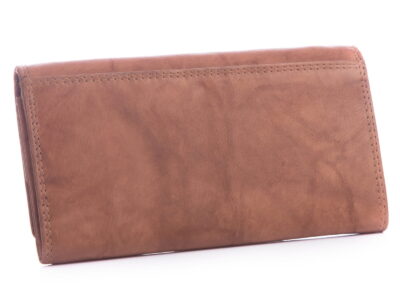 Skórzany portfel damski beżowy Money Maker RFID - obrazek 6