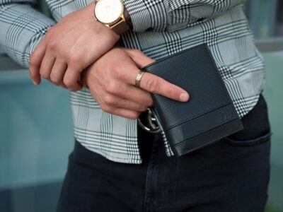 Skórzany portfel męski pionowy RFID ZAGATTO czarny - obrazek 7