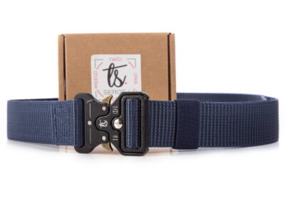 Parciany mocny pasek męski do spodni z wojskową klamrą