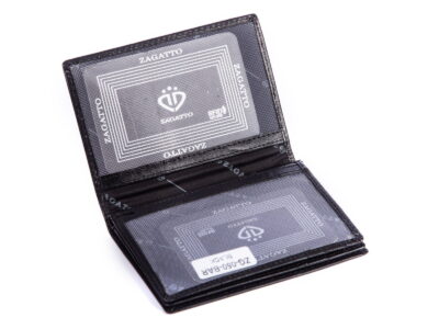 Skórzane etui męskie na dokumenty i karty ZAGATTO RFID - obrazek 3