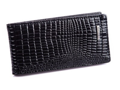 Czarne lakierowane etui na karty ZAGATTO RFID