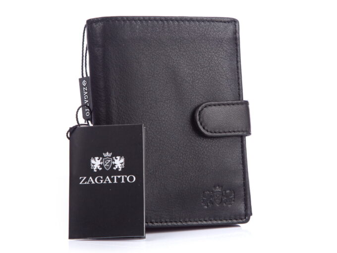 Portfel czarny Zagatto skórzany ZG-N4L-F2