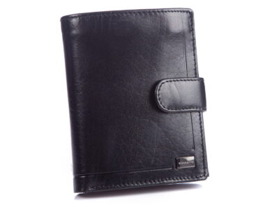 Męski portfel skórzany z rozkładaną kieszenią na bilon ZAGATTO